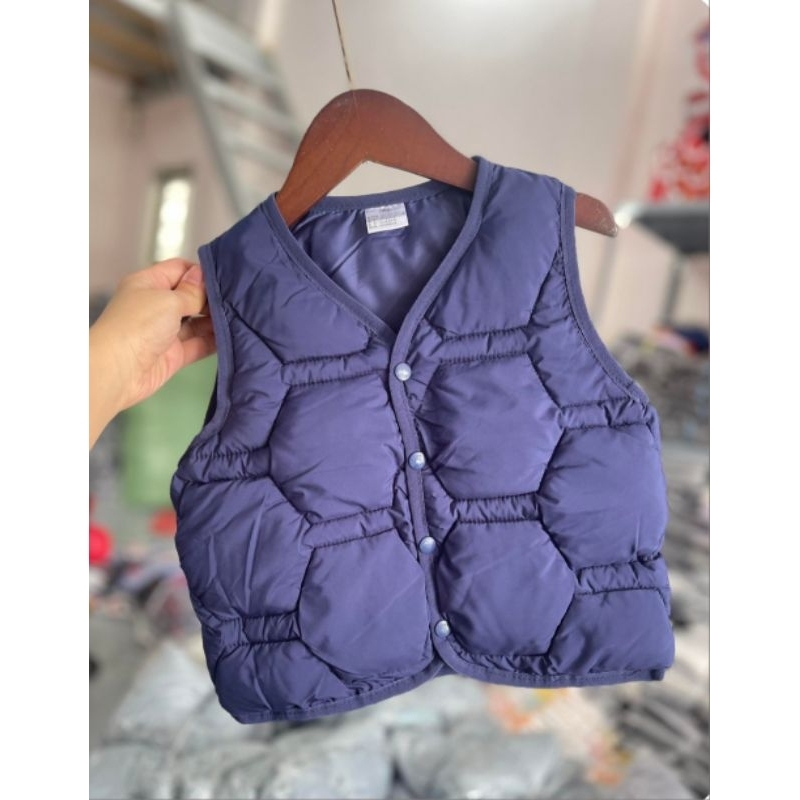 ÁO KHOÁC PHAO GILE CHO BÉ HÀNG QUẢNG CHÂU CHẤT ĐẸP IN GẤU