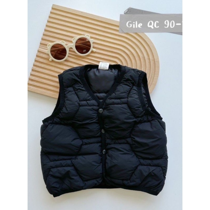 ÁO KHOÁC PHAO GILE CHO BÉ HÀNG QUẢNG CHÂU CHẤT ĐẸP IN GẤU