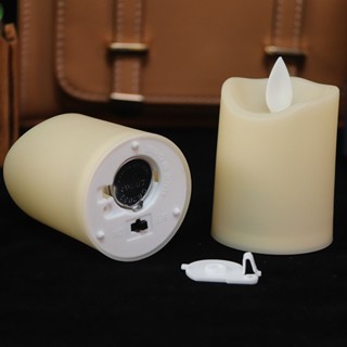  Nến Điện Tử Đèn Cầy ĐiệnTử Đường Kính 5cm Sử Dụng Pin Trang Trí Tiệc Giáng Sinh Quán Cafe 