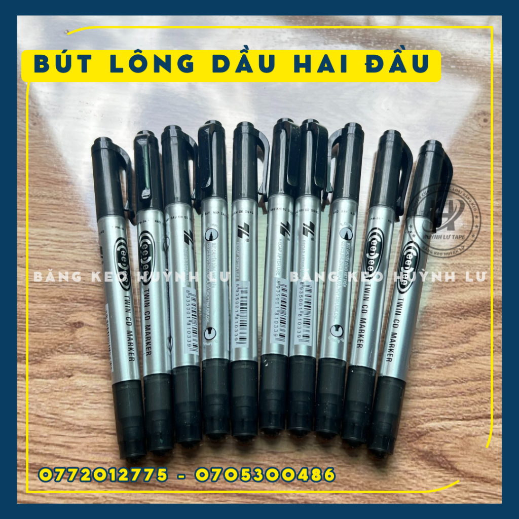 Bút lông dầu PM-04 hai đầu nhỏ