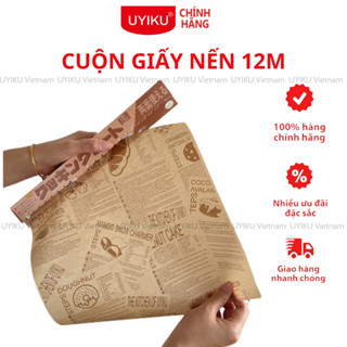 Giấy nến thấm dầu UYIKU làm bánh, bọc đồ ăn, lót nồi chiên cuộn 1200cm x 30cm