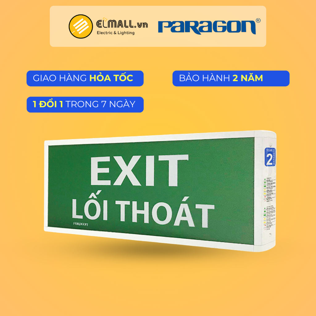 Đèn exit thoát hiểm Paragon PEXF23SC-G2 2 Mặt - ELMALL