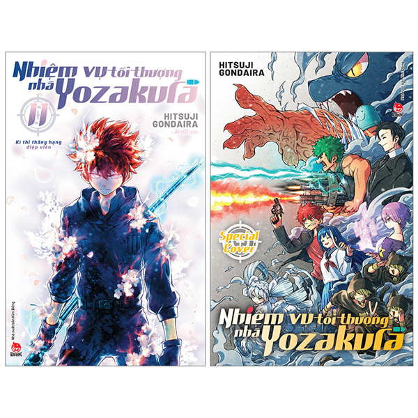 Sách - Nhiệm Vụ Tối Thượng Nhà Yozakura: Tập 11 - Kì Thi Thăng Hạng Điệp Viên - Tặng Kèm Bìa Áo