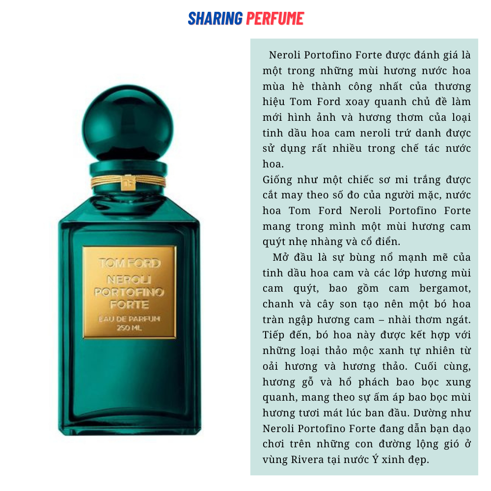 - Mẫu thử nước hoa TF Tom Ford Neroli Portofino Forte