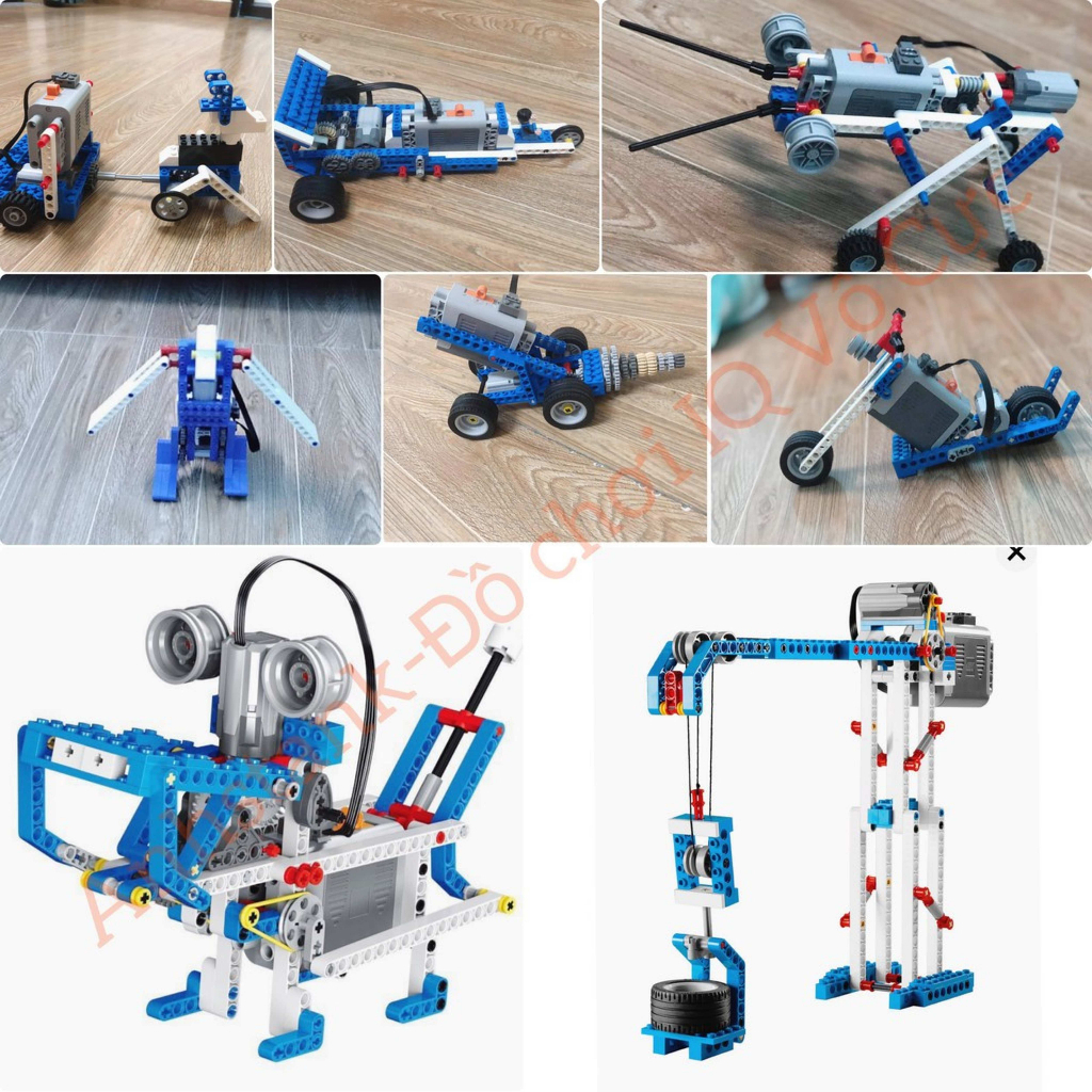 Bộ Đồ Chơi Lắp Ráp Kỹ Sư Cơ Khí 6989 Thông Minh Có Động Cơ + Hộp Đựng Chi Tiết + Tặng sách hướng dẫn màu