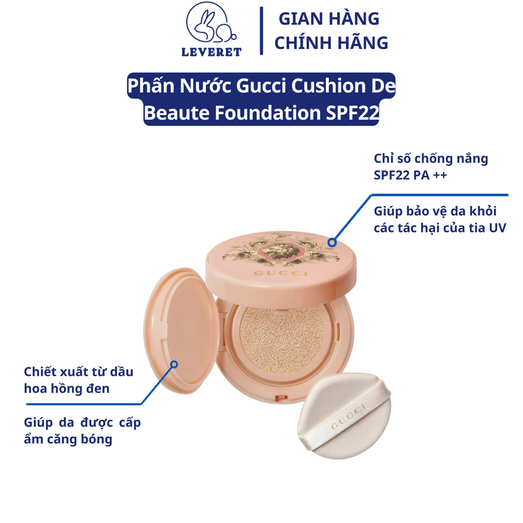 Phấn Nước Gucci Beauty Cushion De Beaute 01 Foundation SPF22 14g