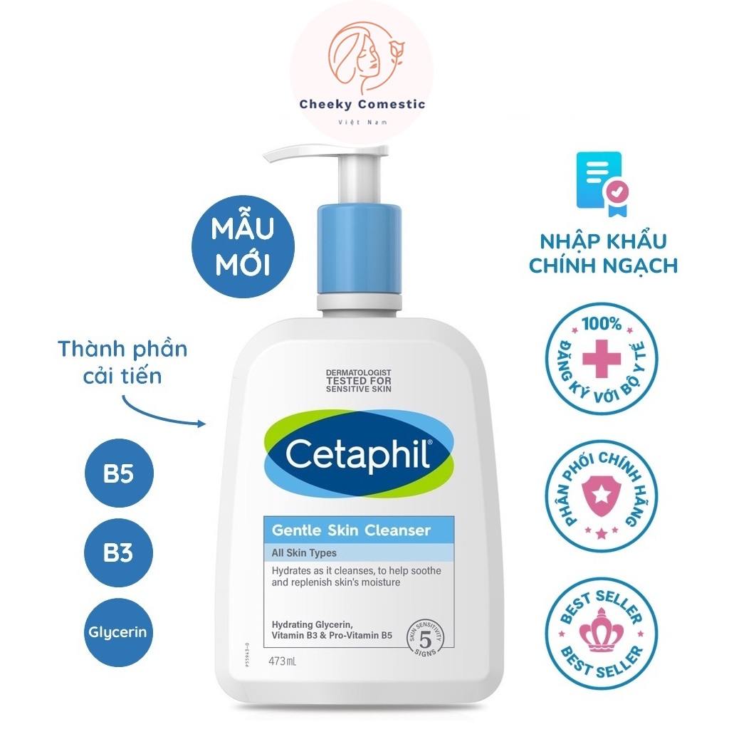 Sữa Rửa Mặt Cetaphil, Làm Sạch Sâu Giảm Mụn Dịu Lành Cho Da Dầu Da Nhạy Cảm473ml | BigBuy360 - bigbuy360.vn