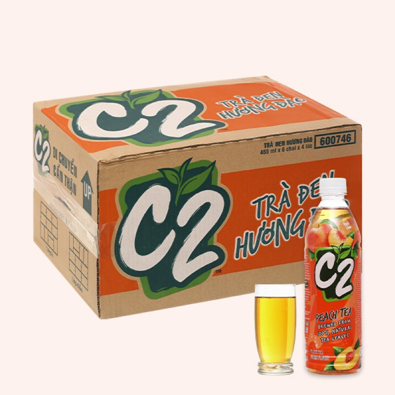 Thùng 24 chai trà xanh C2 455ml