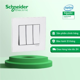 Công tắc kb33_we_g19 schneider - 2 chiều - 16ax - trắng - 3 gang - 250vac