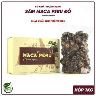Sâm Maca Peru ĐỎ-CỦ KHÔ THƯỢNG HẠNG 1KG-Chính ngạch Peru-Ngâm rượu,pha trà, sắc thuốc...