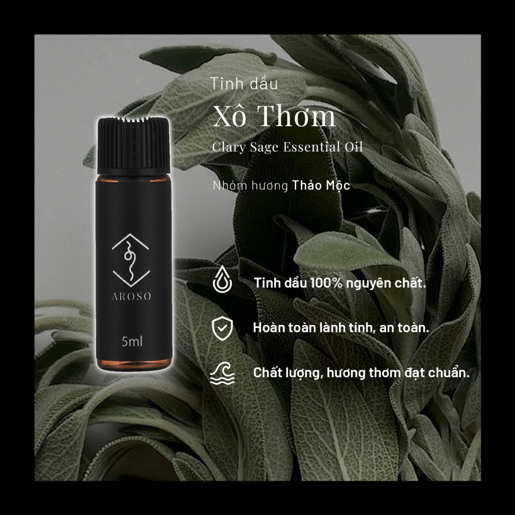 Tinh dầu Xô Thơm | Tinh dầu thiên nhiên | Aroso | Xông thơm phòng | Làm nến thơm | Thư Giãn Tâm Trí