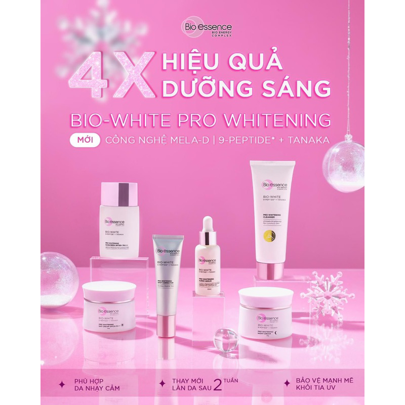 BỘ ĐÔI DƯỠNG TRẮNG CHUYÊN SÂU BIO WHITE PRO WHITENING CREAM 50Gx2