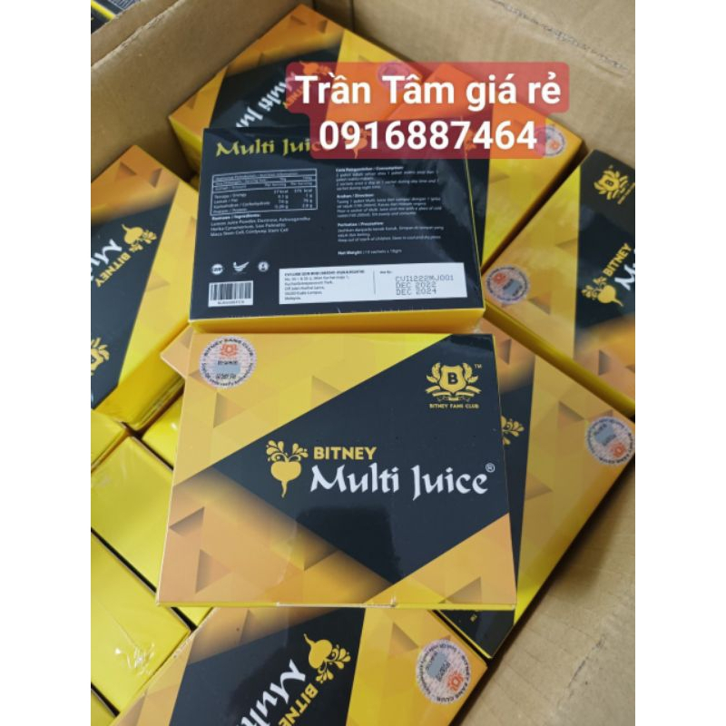 [ hương vị cũ ] multi juice Bitney Malaysia 1 hộp 10 gói