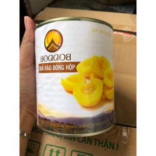 Đào lon Ngâm Boddob Thái Lan 820gram (bao bì mới, date mới)