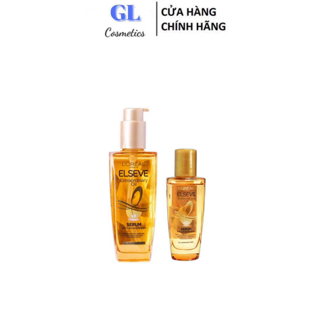 Serum Dưỡng Tóc Tinh Dầu Hoa Giúp Tóc Suôn Mượt Óng Ả Elseve Extraordinary Oil 100ml/30ml