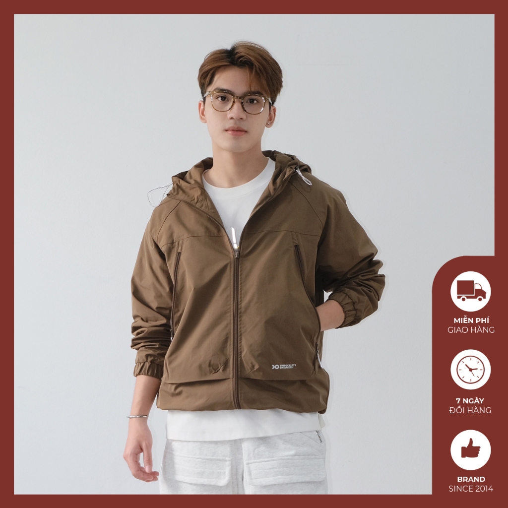 Áo khoác gió nam có mũ Độc menswear cản gió hạn chế thấm nước cản bụi, giữ ấm tốt, form rộng thoải mái - AK420