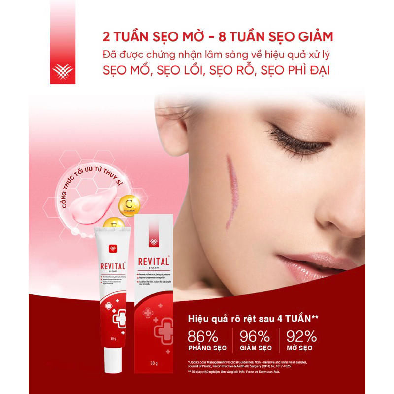 Kem Mờ Sẹo Revital 30g:1tuyp