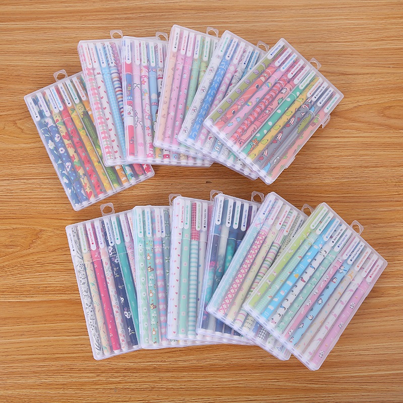 Combo 10 Bút Gel Xoá Được 0.5mm Bút Gel 10 màu Hoạt Hình Dễ Thương Có Thể Xóa cao cấp
