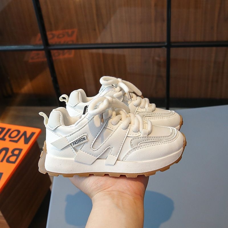 Giày Thể Thao Cho Bé, Giày Thể Thao Quai Dán Cho Bé 2 Màu Be, Nâu mã 8925