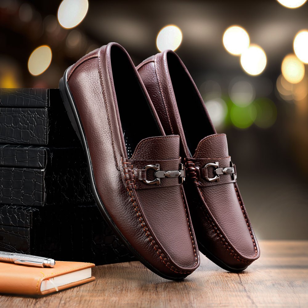 Giày da nam LEXSHOES giày da bò LS13 cao cấp bảo hành 12 tháng