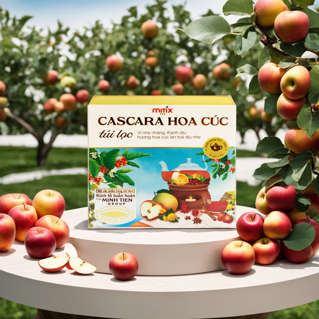 Trà túi lọc Mitix Cascara hoa cúc 24gr ( 12 gói x 2gr)