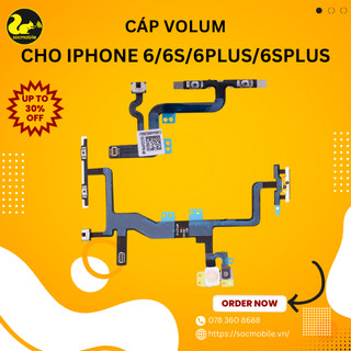 Cáp volume, cáp âm lượng thay thế cho iphone 6/6s/6s plus/6 plus