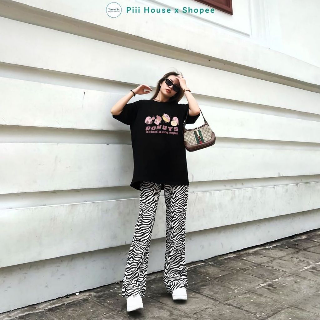 Áo Phông 3158 BÁNH DONUTS, Áo Thun Unisex Tay Lỡ Form Rộng Dáng Basic Style Hàn Quốc