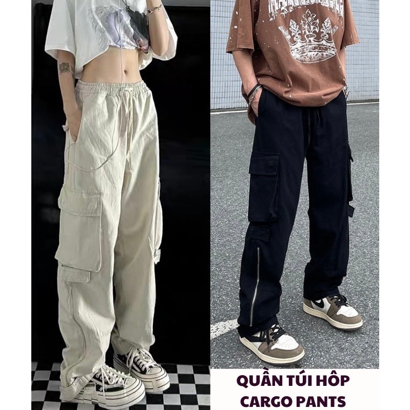 Quần kaki túi hộp unisex mặc đôi nam nữ - 247store.vn - Quankakituihop785