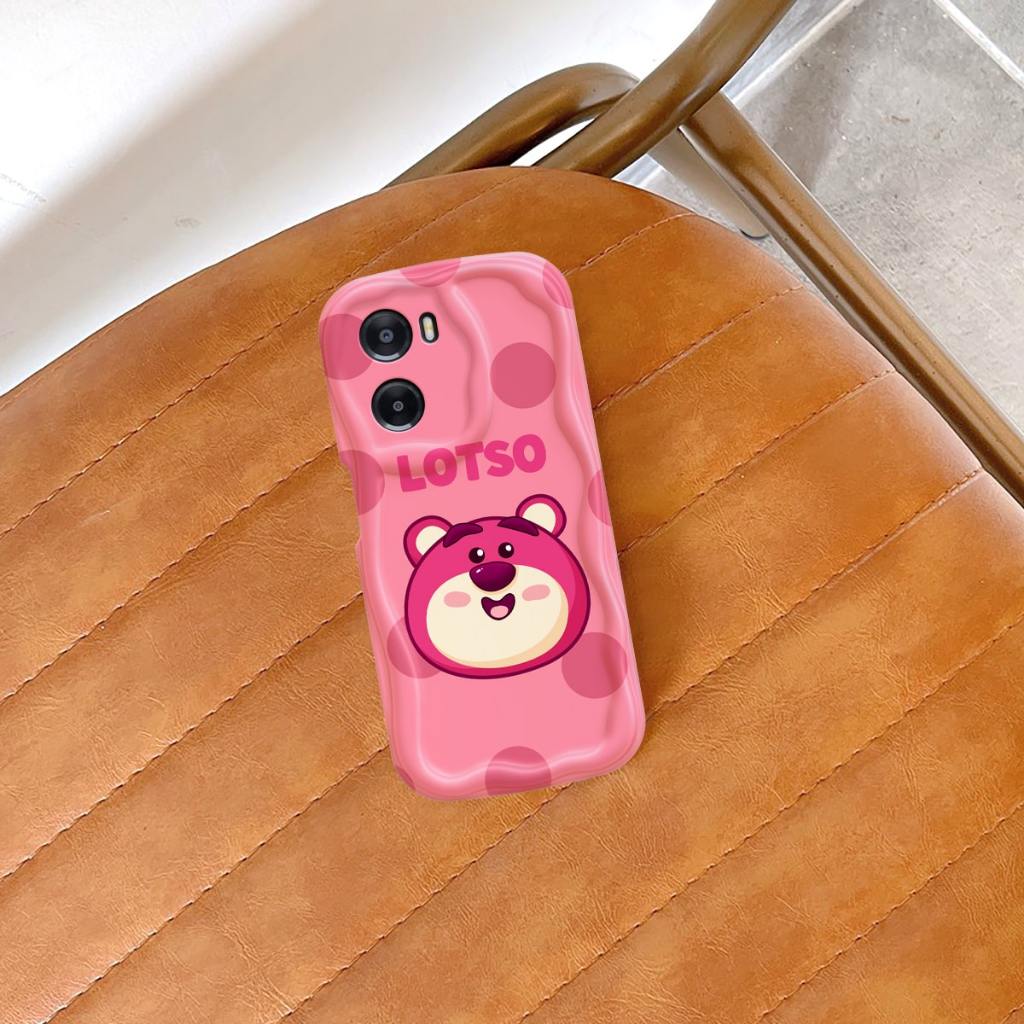 Ốp Lưng Samsung Oppo Vivo Xiaomi Redmi Realme Gấu Dâu Cho Điện Thoại A15 A17 A12 A7 A57 A16 A16s A55 A16K A77 A31 0A5s