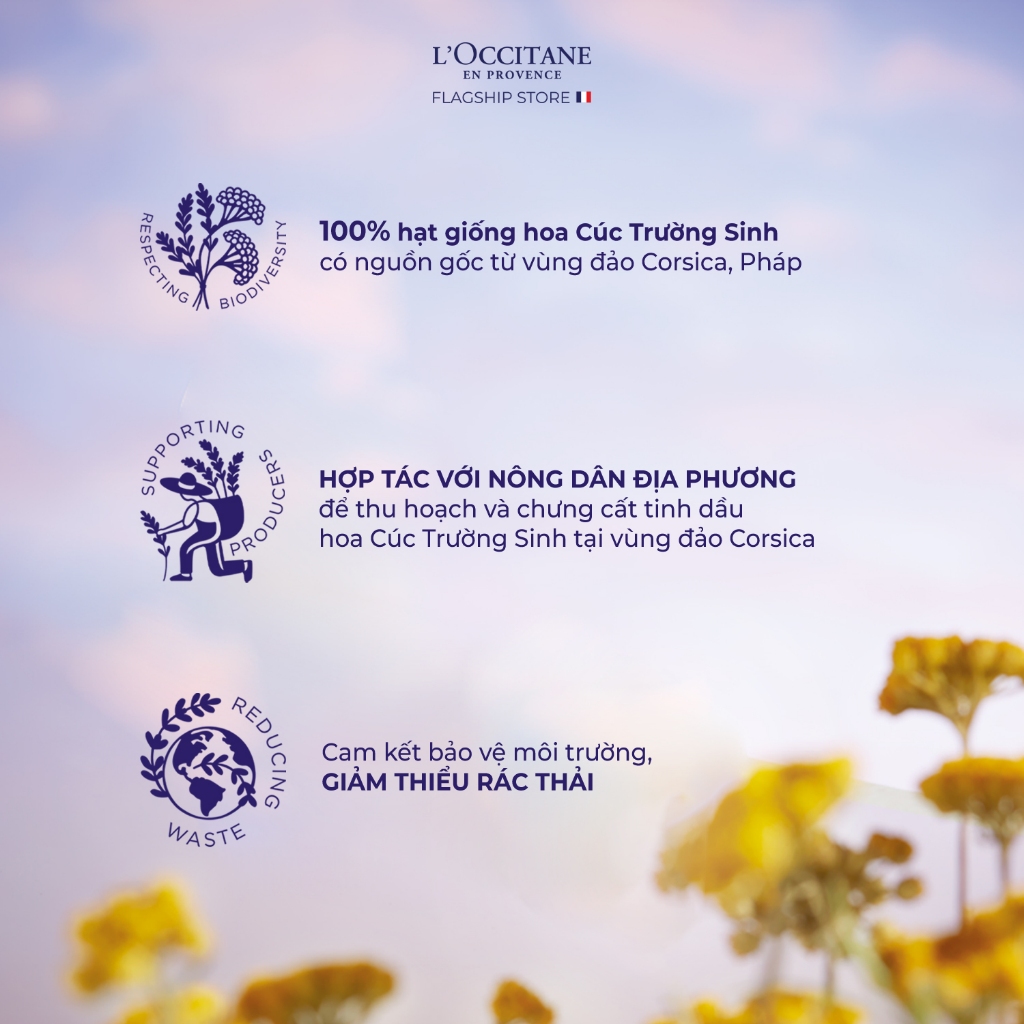 Nước Dưỡng Tái Sinh Quyền Năng L'Occitane Immortelle Reset Triphase Essence 50ml - 150ml