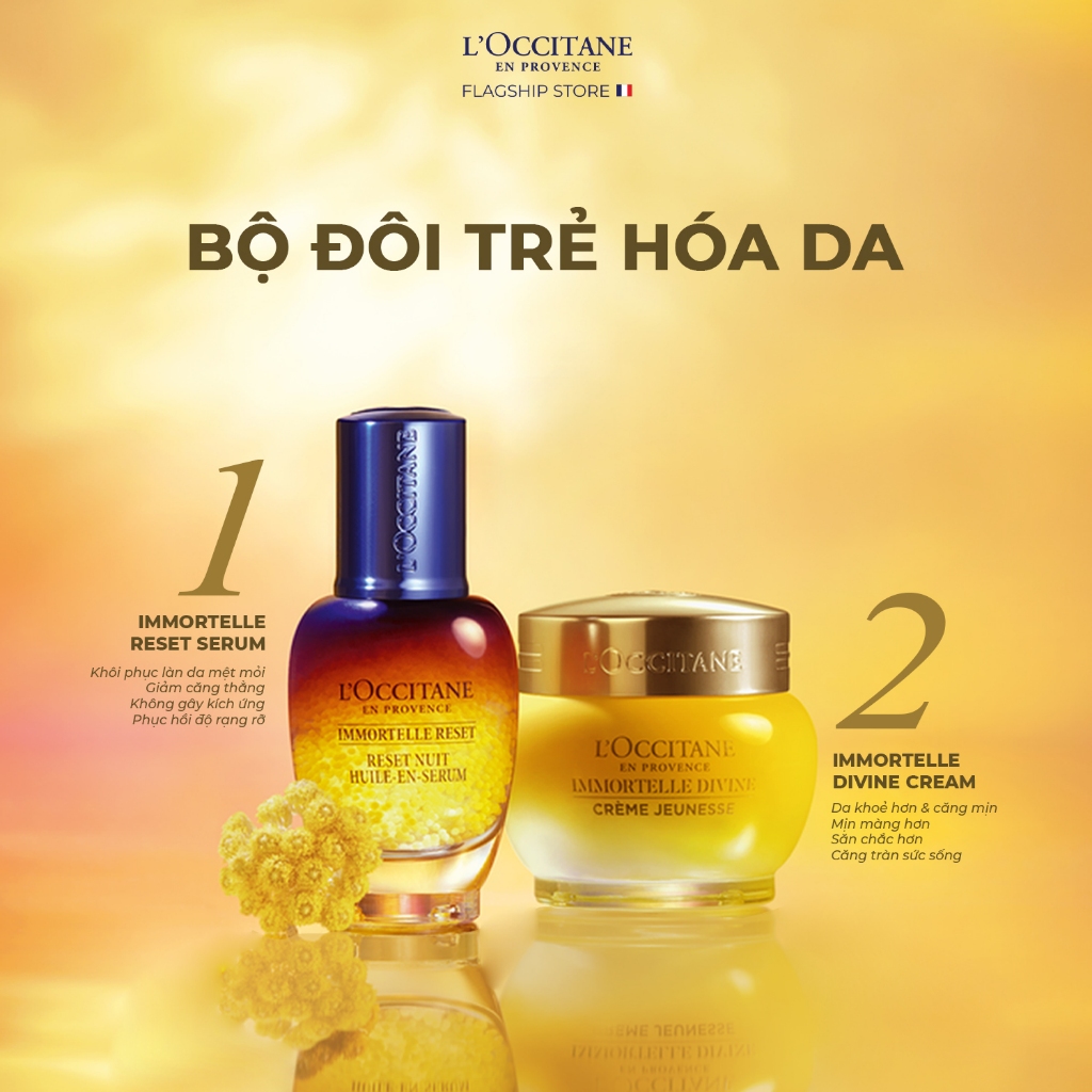 Tinh Chất Tái Sinh Quyền Năng L'Occitane Immortelle Reset Serum 50ml