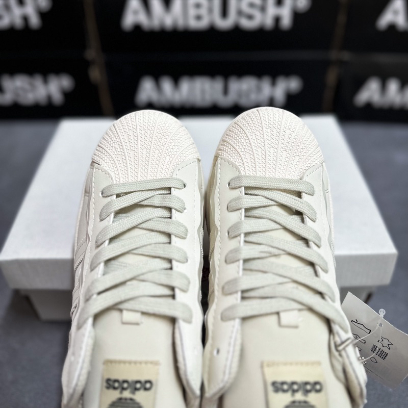 Giày Thể Thao Cổ Thấp Mũi Sò Kem•SC Full Box