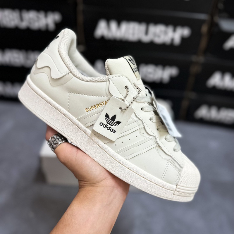 Giày Thể Thao Cổ Thấp Mũi Sò Kem•SC Full Box