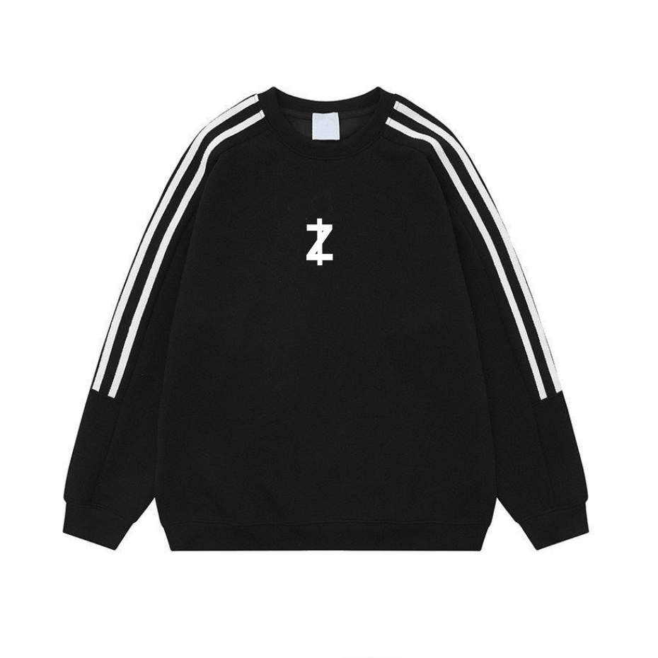 Áo sweater SUNDEE nỉ dài tay unisex, Áo swt nam nữ form rộng tay sọc