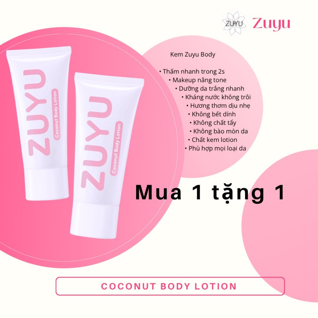 Kem Dưỡng Ẩm Và Trắng Da Baby Body ZuYu❤️ Nhận 2 Hộp Tặng kèm Son Môi