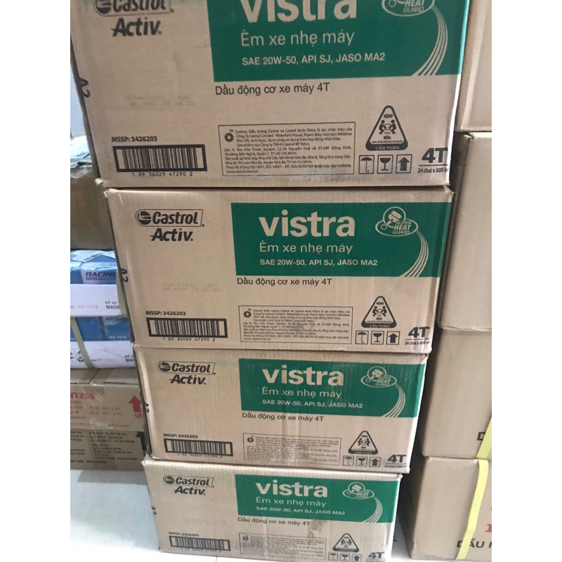Dầu nhớt Castrol Vistra Active 800ml dành cho xe số