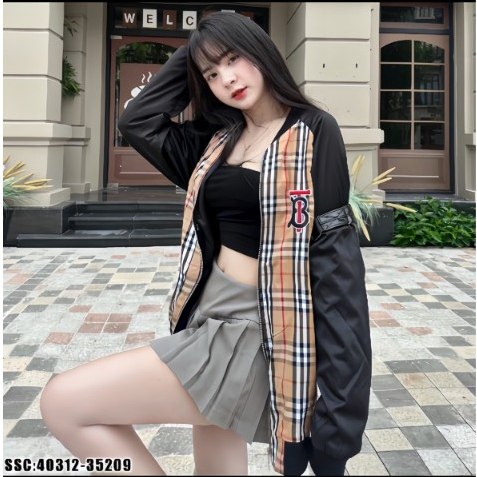 Áo Khoác Bomber BBR Nam Nữ Kẻ Vàng 2 Lớp Cao Cấp - Áo Khoác Bóng Chày Unisex Siêu Hot Trend 2023