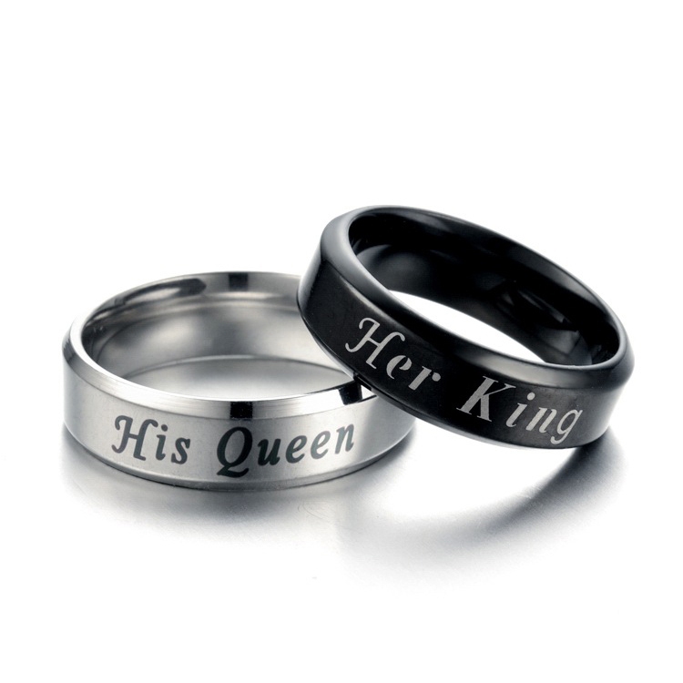 Quà tặng 8/3 - 20/10, valentine - Bộ nhẫn đôi dành tặng người thương full hộp quà + thiệp viết