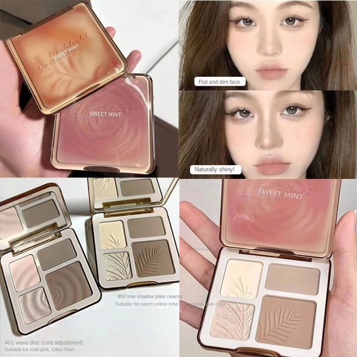 Bảng Tạo Khối Bắt Sáng 4 Ô SWEETMINT Tự Nhiên Bền Màu