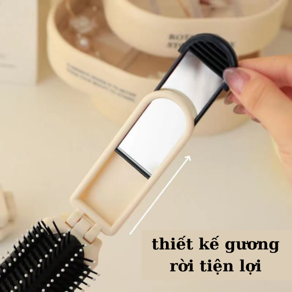 Lược gấp gọn kèm cừu và nơ sẵn hàng