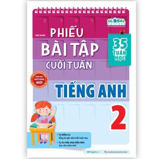 Sách Phiếu bài tập cuối tuần Tiếng anh lớp 2 (Global)