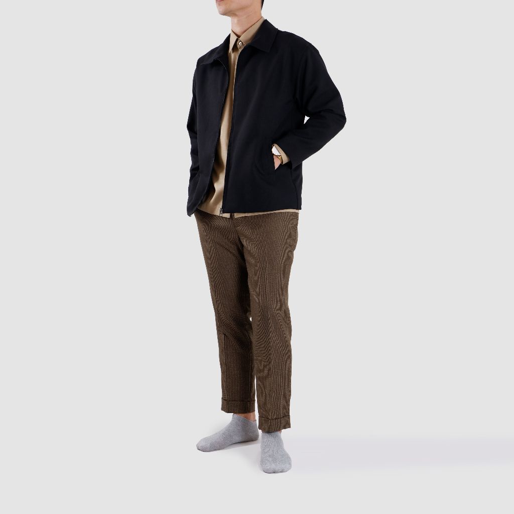 Áo khoác nam cao cấp better NICK màu Đen 2 lớp có túi trong sử dụng thường ngày