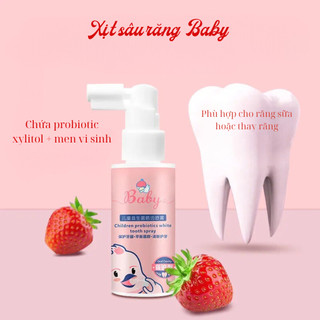 Xịt chống sâu răng thơm miệng cho bé baby - vệ sinh răng miệng cho bé có thể nuốt được, chống sún răng và hôi miệng