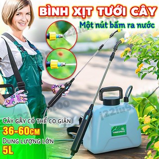 Bình xịt tưới cây Bình 5L bơm xịt phun thuốc khử diệt côn trùng, tưới vòi phun sương tưới cây cao cấp