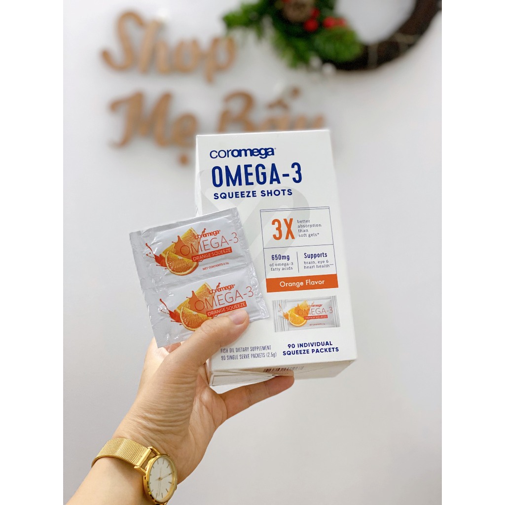 Dầu cá Coromega Omega-3 Orange Squeeze