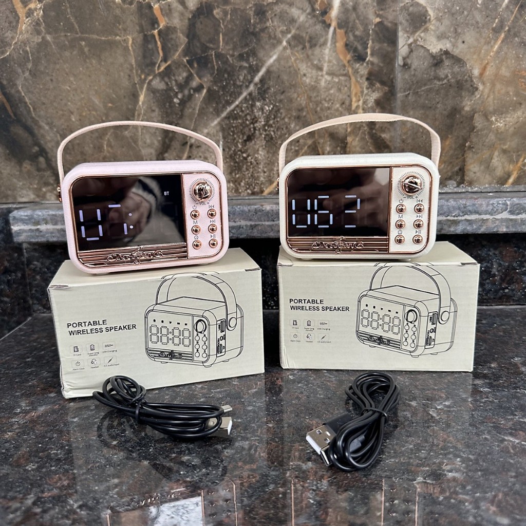 Loa Bluetooth S11 5W Màn Hình LED Đồng Hồ Báo Thức - Hỗ Trợ Thẻ Nhớ & Nghe FM Bảo hành 12 tháng