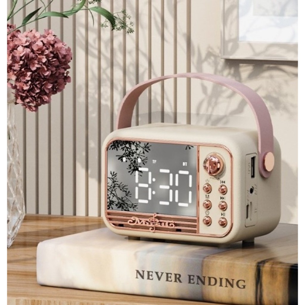 Loa Bluetooth S11 5W Màn Hình LED Đồng Hồ Báo Thức - Hỗ Trợ Thẻ Nhớ & Nghe FM Bảo hành 12 tháng