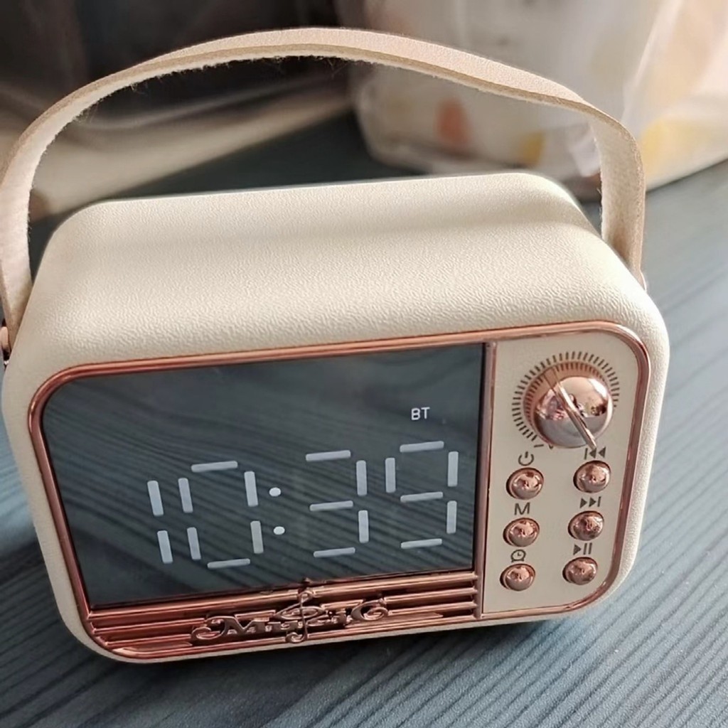 Loa Bluetooth S11 5W Màn Hình LED Đồng Hồ Báo Thức - Hỗ Trợ Thẻ Nhớ & Nghe FM Bảo hành 12 tháng