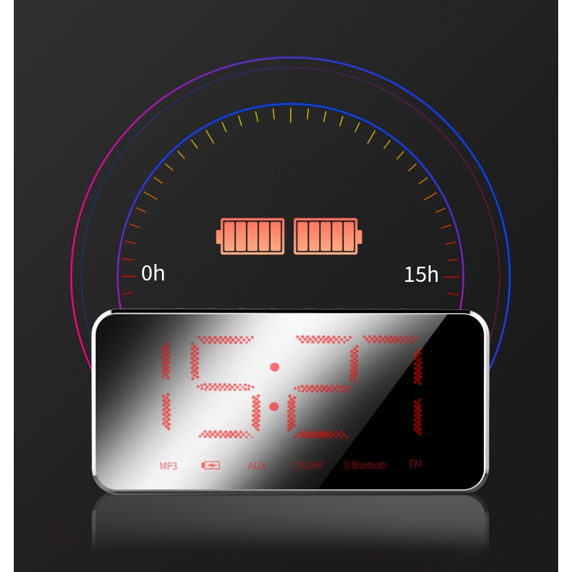 Loa Bluetooth S11 5W Màn Hình LED Đồng Hồ Báo Thức - Hỗ Trợ Thẻ Nhớ & Nghe FM Bảo hành 12 tháng