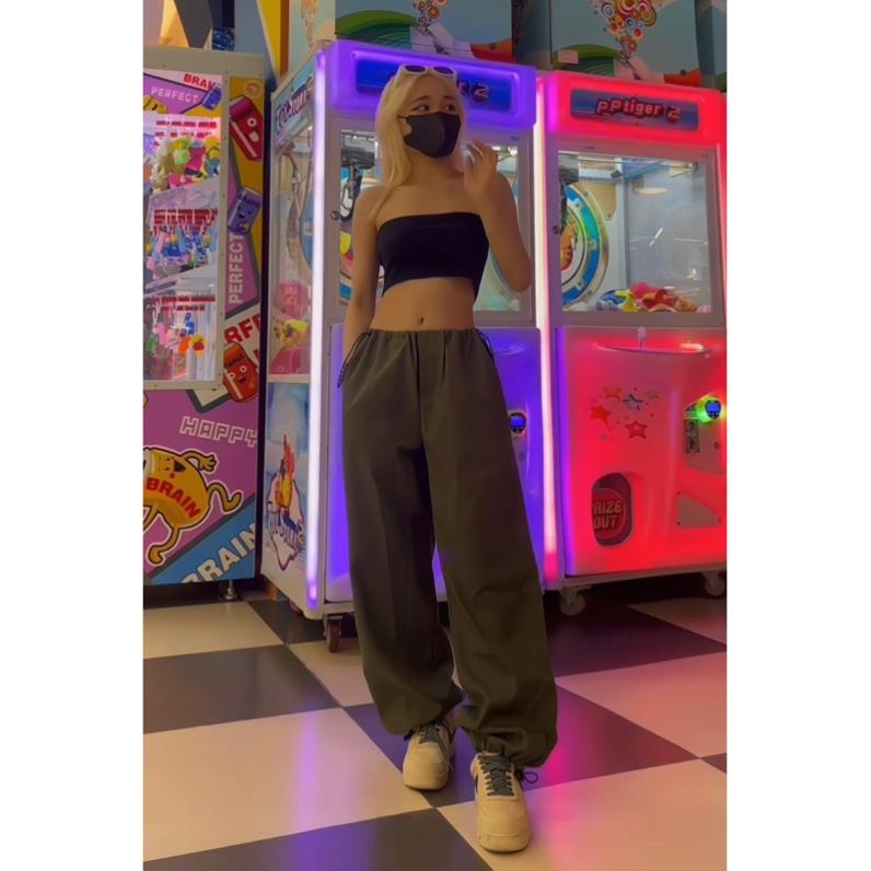 Quần Ống Rộng PARACHUTE Màu Trơn Vải Dù Siêu Mát local brand voi.studio